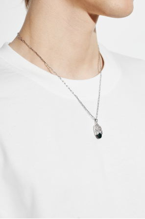Silver necklace with pendant od Bottega Veneta