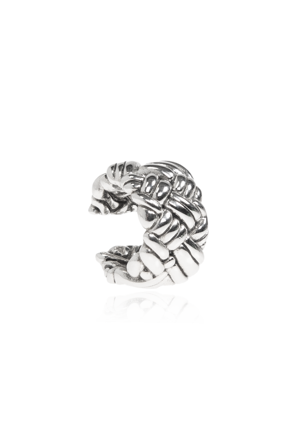 Silver ear cuff od Bottega Veneta