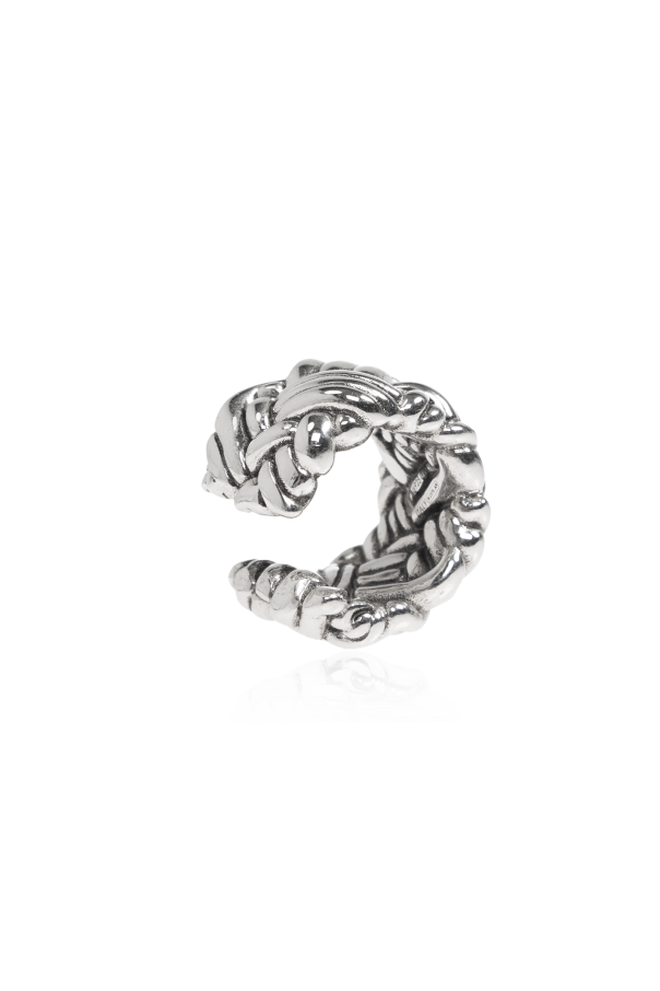 Bottega Veneta Silberne Ohrklemme