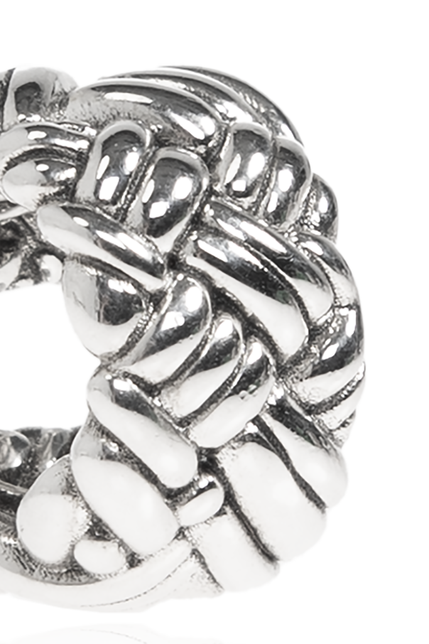 Bottega Veneta Silberne Ohrklemme