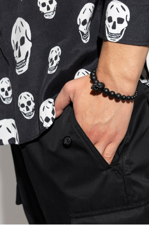 Bracelet with a skull motif od Alexander McQueen