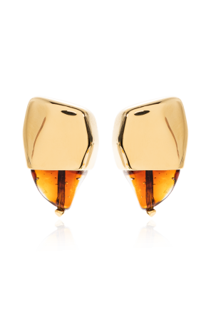 Earrings finished with 18-carat gold