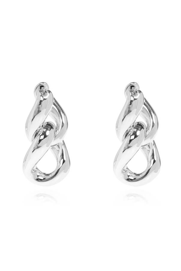 Bottega Veneta "Prisma" silver earrings