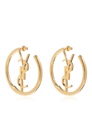 Okrągłe kolczyki z logo
