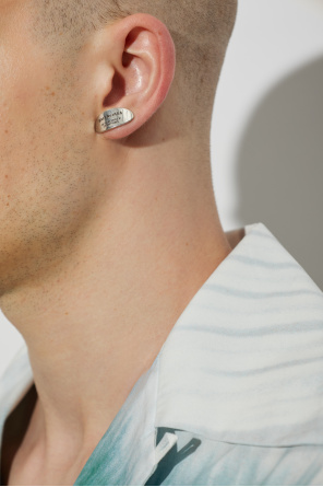 Balenciaga Pendientes con el logo grabado