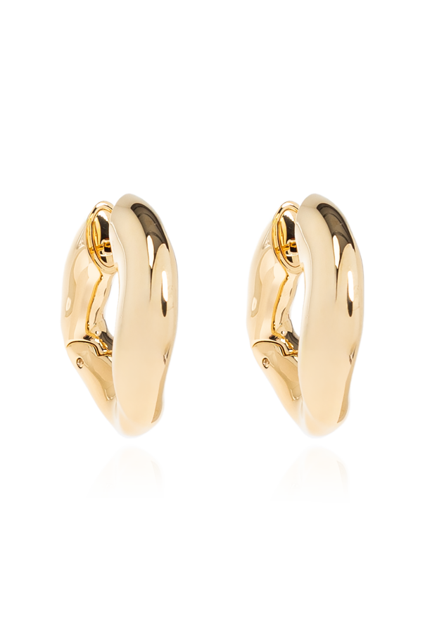 Brass earrings od Balenciaga