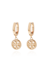 Tory Burch GOLD ‘Miller’ earrings with logo