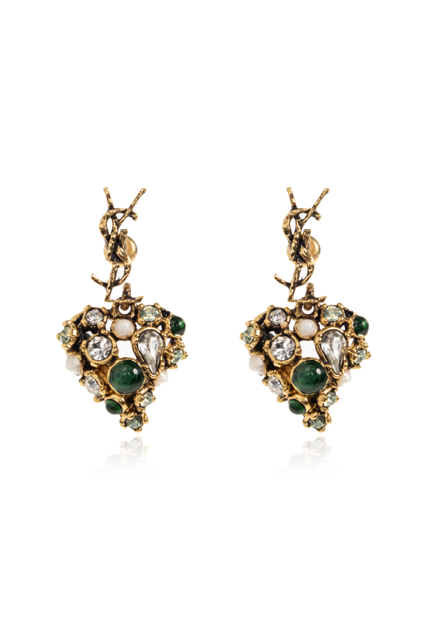 Brass earrings od Saint Laurent