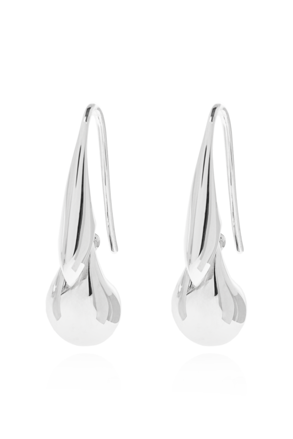 Silver earrings od Bottega Veneta