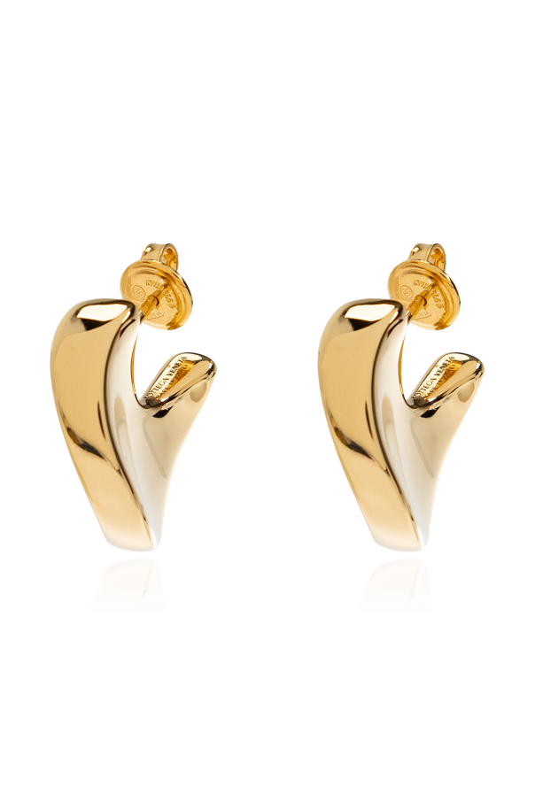 Silver earrings od Bottega Veneta