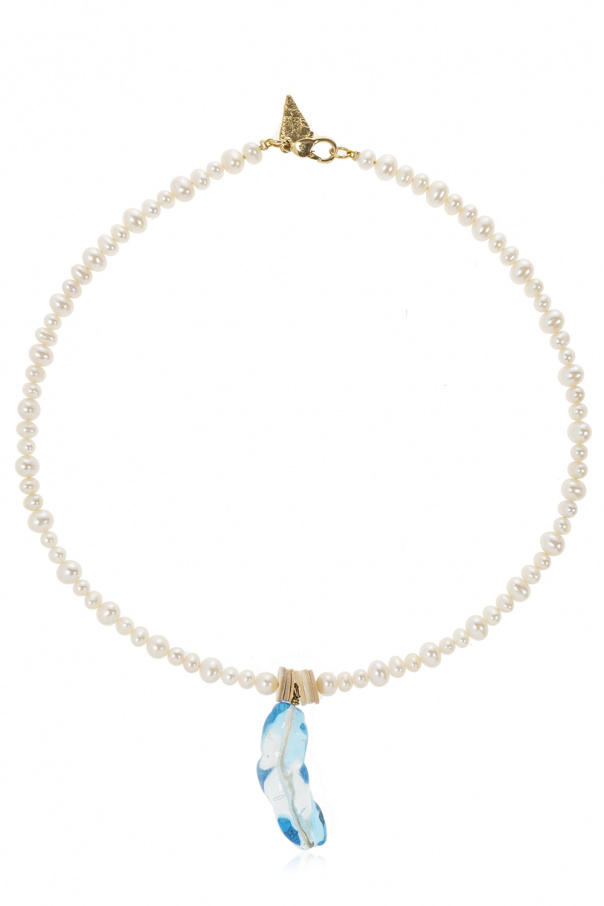 forte_forte Short pearl necklace
