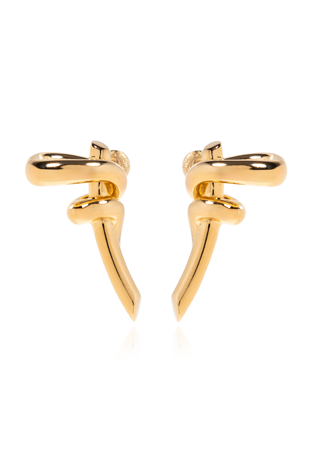 ‘Filo’ brass earrings od Fendi