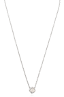 Fendi SILVER Necklace with Pearl Pendant