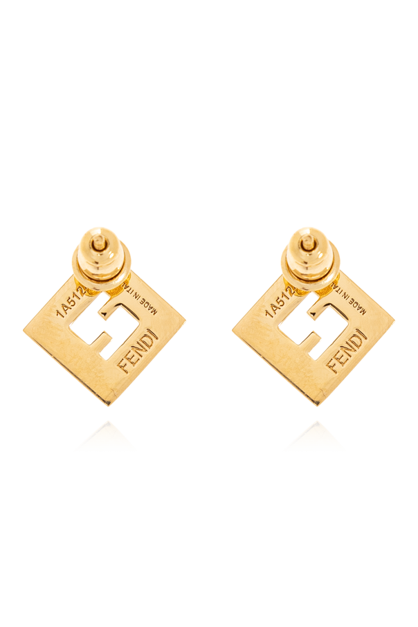 Fendi Logo-shaped earrings