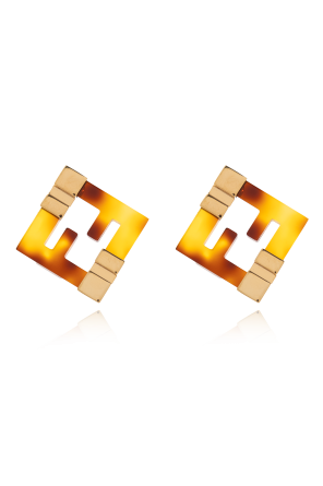 Earrings in the shape of a logo