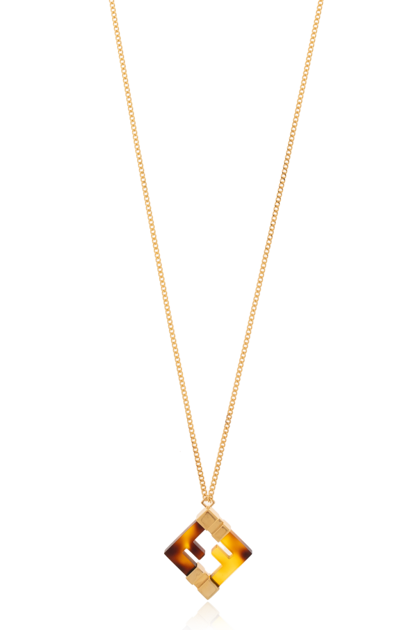 Fendi Collar con colgante en forma de logotipo