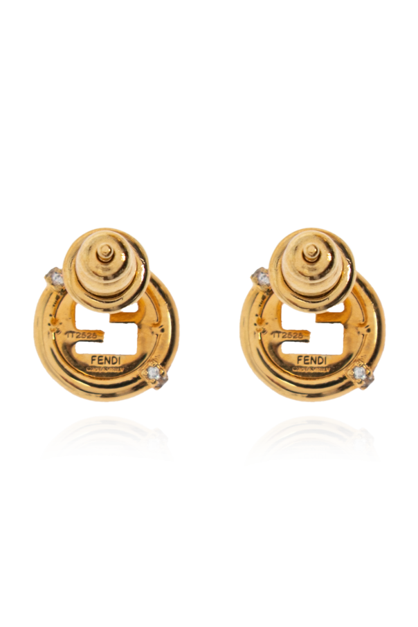 Fendi Earrings with shimmering crystals