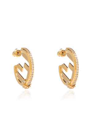 Pendientes de aro con cristales brillantes