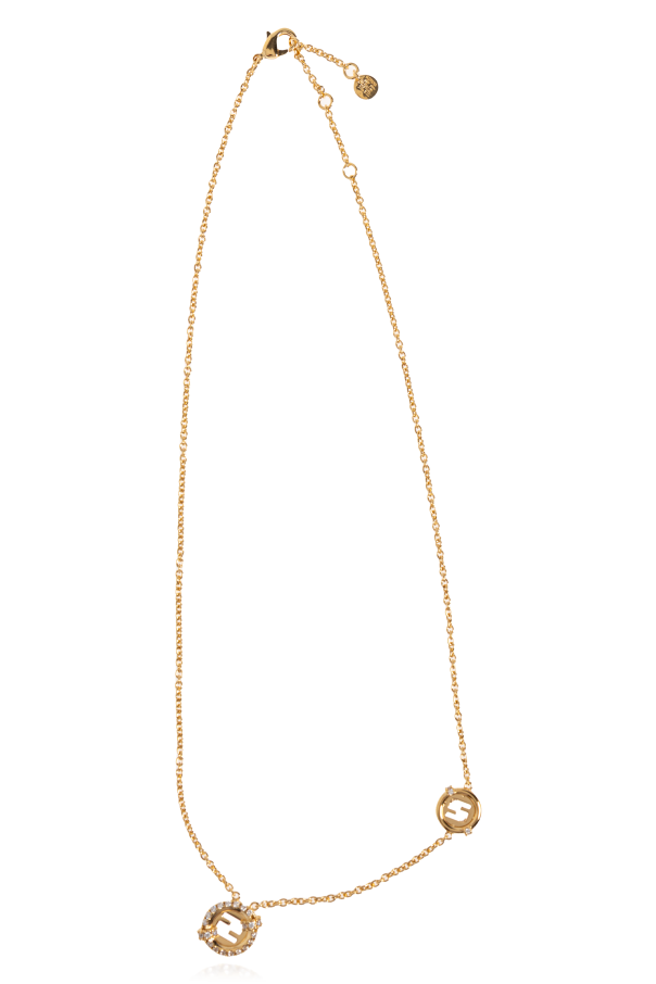 Fendi Halskette mit schimmernden Kristallen