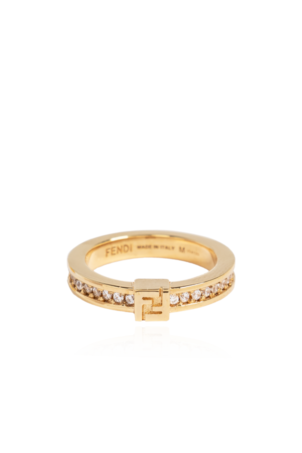 Fendi Ring with shimmering crystals