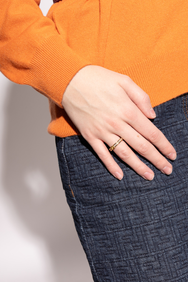 Fendi Ring with shimmering crystals