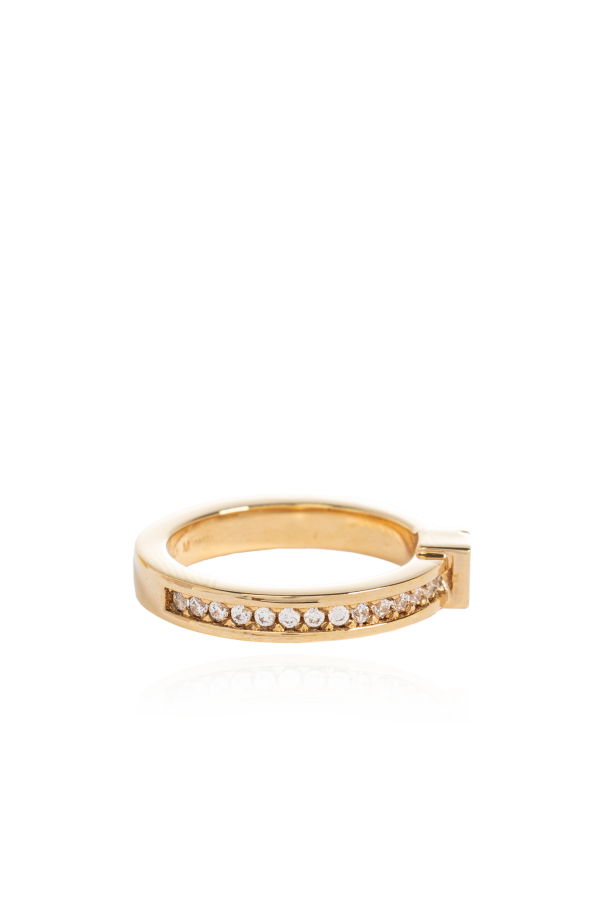 Fendi Ring with shimmering crystals