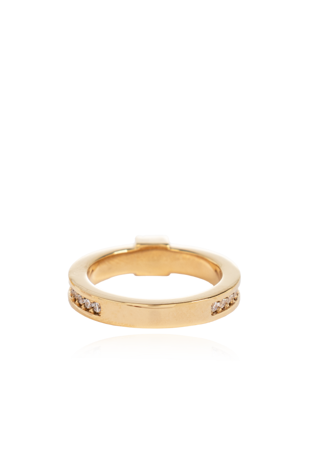 Fendi Ring with shimmering crystals