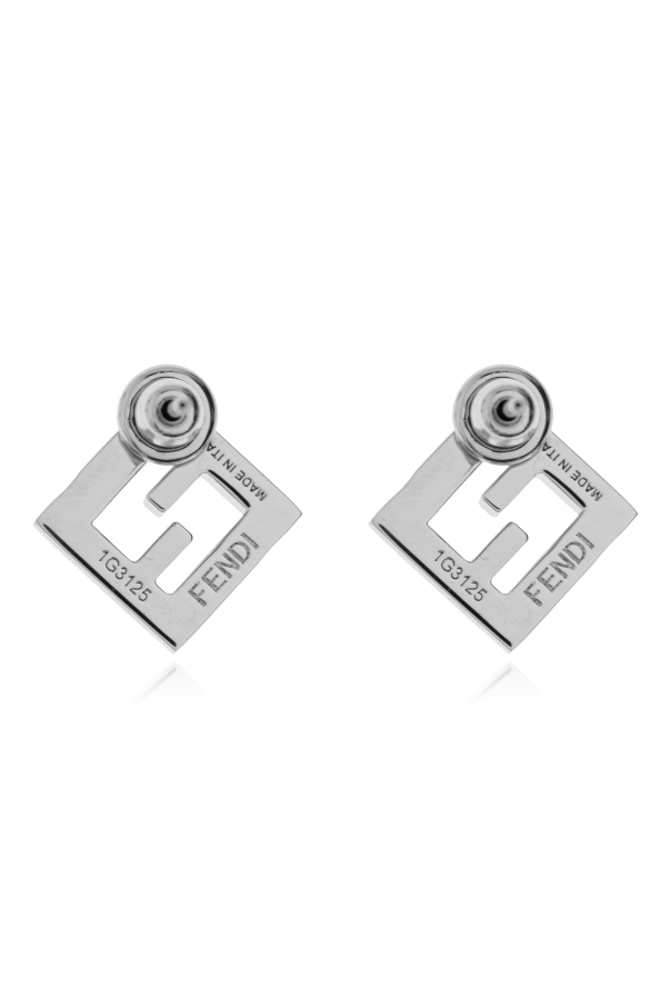Fendi Pendientes con cristales brillantes