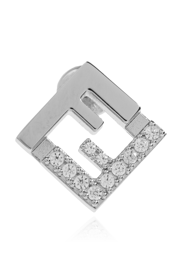 Fendi Pendientes con cristales brillantes