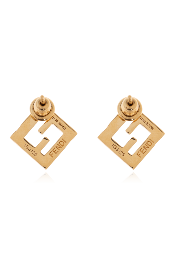 Fendi Ohrringe mit schimmernden Kristallen
