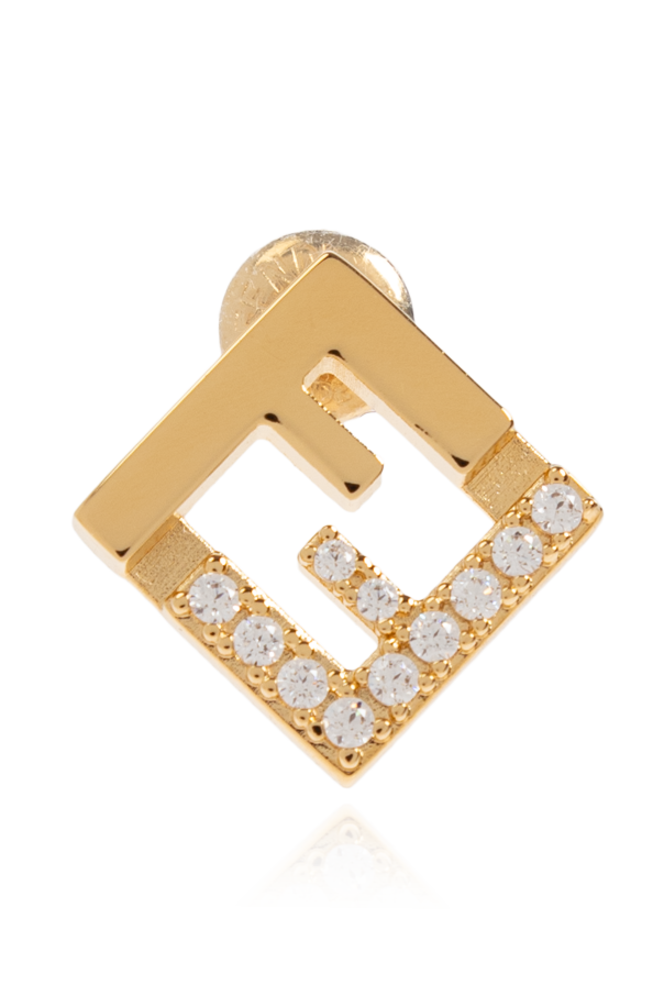 Fendi Ohrringe mit schimmernden Kristallen