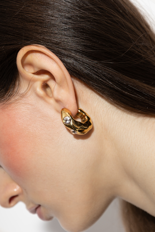 forte_forte Earrings with a shimmering crystal