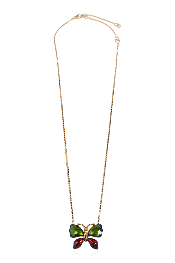 Valentino Garavani Collar con colgante con motivo de mariposa