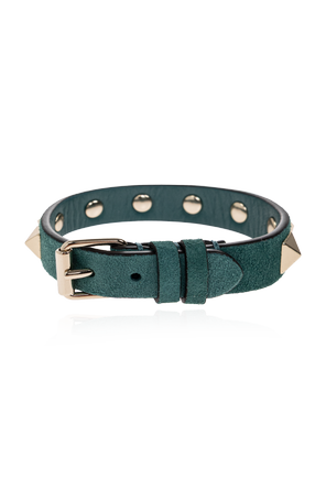 Suede bracelet with studs