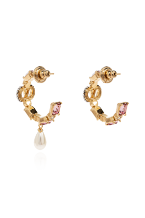 Valentino Garavani Brincos com cristais cintilantes