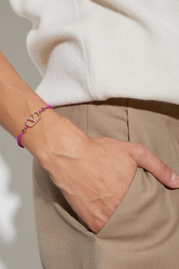 Valentino Garavani Adjustable bracelet with Swarovski crystals