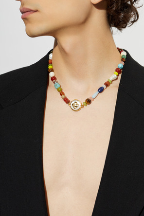 Casablanca Short necklace with colourful stones