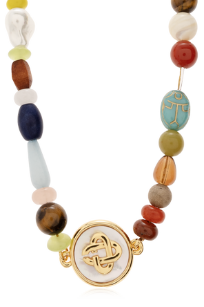 Casablanca Short necklace with colourful stones