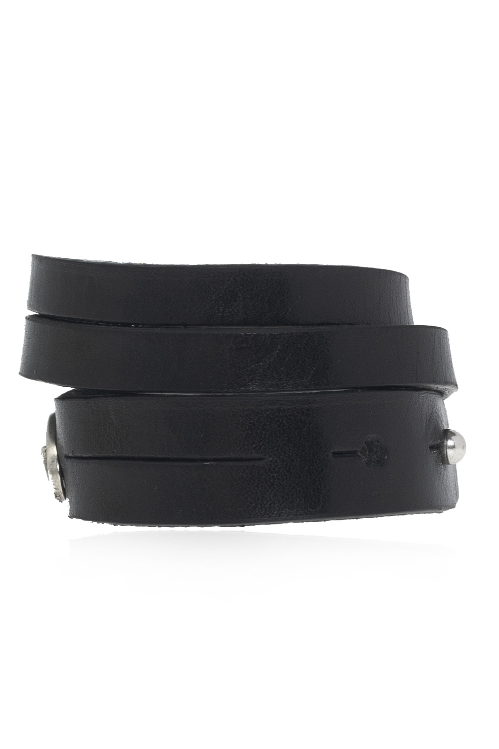 Diesel ‘A-Logo’ leather bracelet