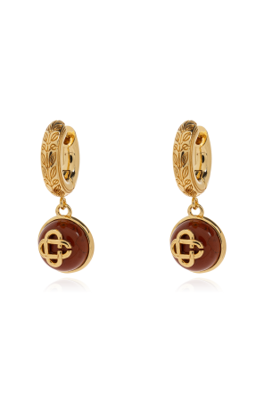 Earrings with stone