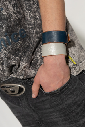 Diesel ‘A-PHIL’ leather bracelet
