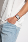 Diesel BLACK ‘A-PRINTYE II’ leather bracelet