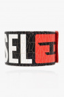 Diesel BLACK ‘A-PRINTYE II’ leather bracelet
