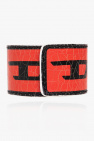 Diesel BLACK ‘A-PRINTYE II’ leather bracelet