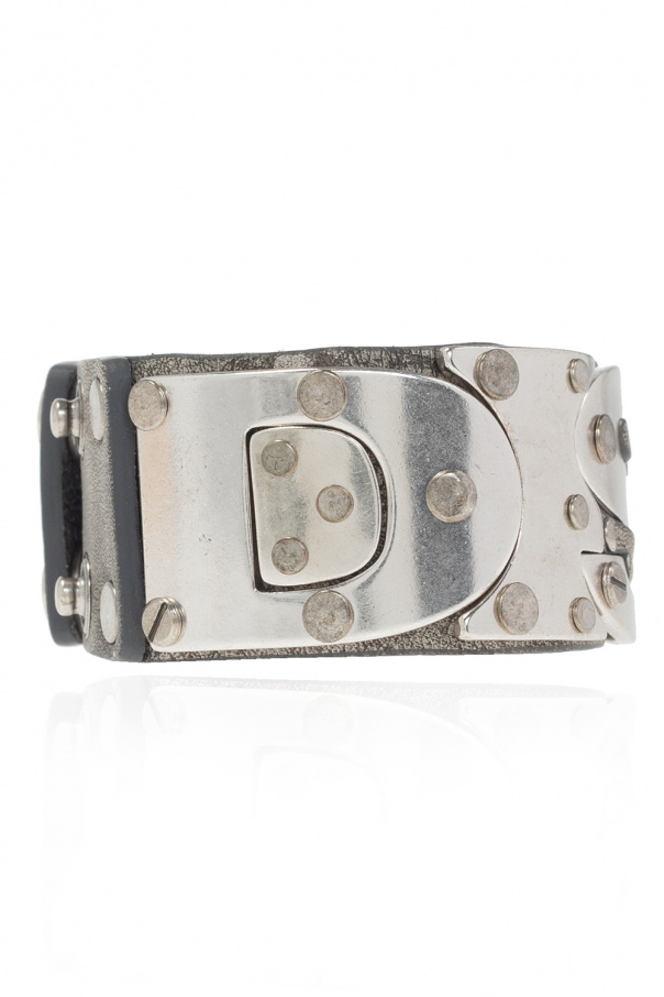 Diesel ‘A-Rail’ leather bracelet