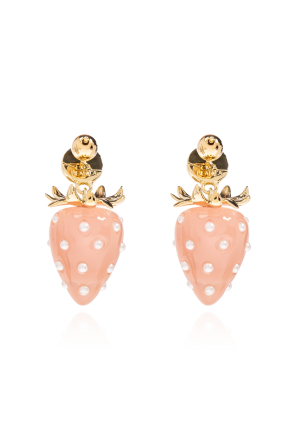 Casablanca Pendientes con motivo de fresa