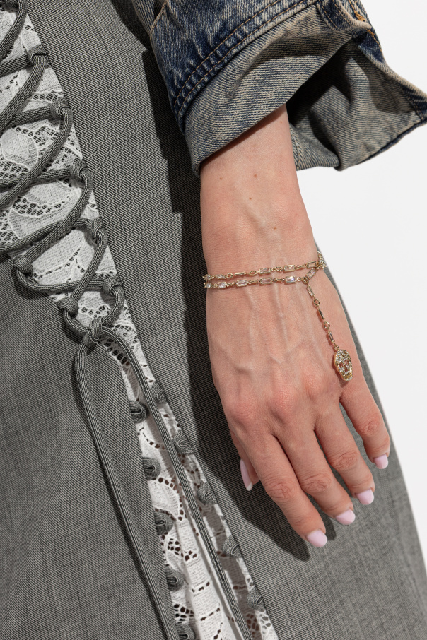 Alexander McQueen Náramok s zirkónmi