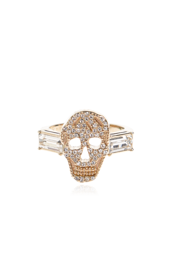 Ring with shimmering crystals od Alexander McQueen