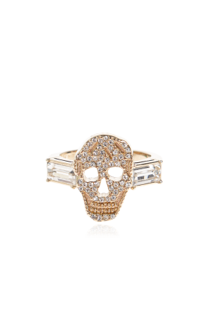 Ring with shimmering crystals