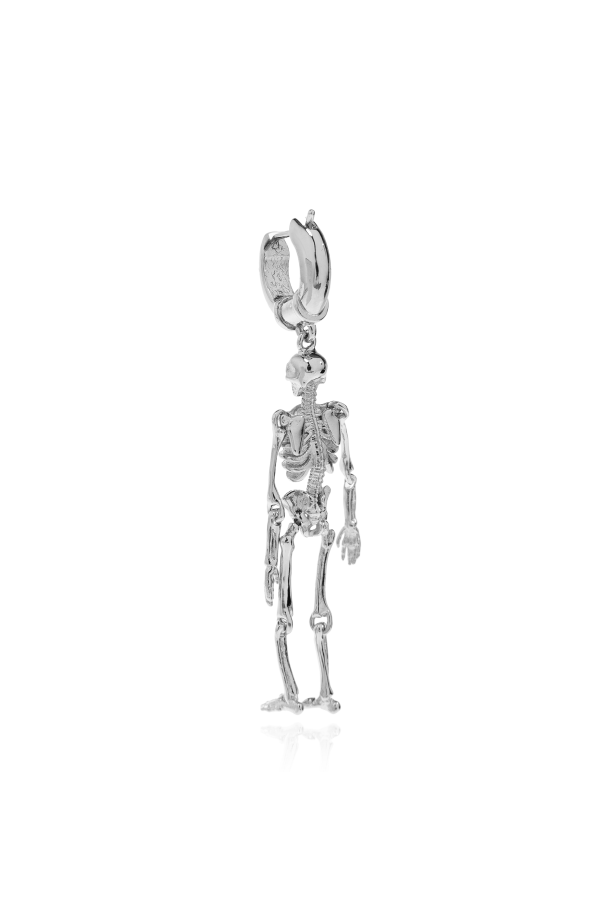 Alexander McQueen Single earring with skeleton motif